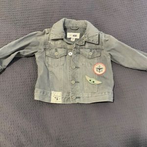 Star war light gray denim jacket